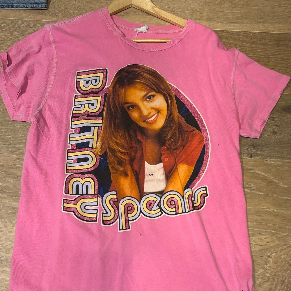 Madeworn Unisex Hot Pink XL T-shirt Britney Spears